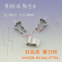 6x30保险丝夹 大量供应 SL-630-1黄铜保险丝夹