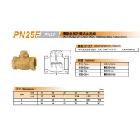 PN25F青铜丝口升降式止回阀_日本KITZ北泽止回阀