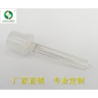 8mmRGB全彩雾状四脚led灯珠平头有边 发光二极管