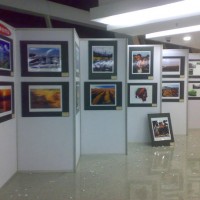 美术馆展览展馆书画展板挂画背景墙