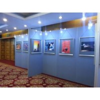 上海展览器材无缝艺术板墙活动书画展板制作