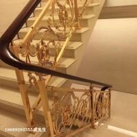 衢州轻奢镀金铜楼梯欧式风格实用款式