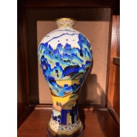 景泰蓝工厂加工工艺品 景泰蓝厂家 纯手工制作 紫铜胎工艺 高温烧制而成_图片
