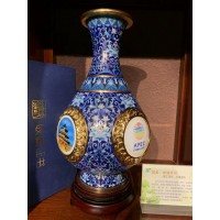 景泰蓝工厂加工工艺品摆件 景泰蓝厂家 纯手工制作 紫铜胎工艺 高温烧制而成