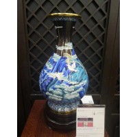 景泰蓝工厂加工工艺品摆件 景泰蓝厂家 纯手工制作 紫铜胎工艺 高温烧制而成_图片