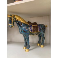 景泰蓝工厂 景泰蓝工艺品 景泰蓝厂家 景泰蓝家具 景泰蓝工艺 高温烧制而成_图片