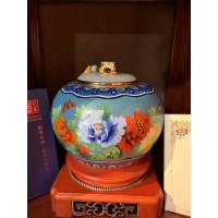 景泰蓝工厂 景泰蓝工艺品 景泰蓝厂家 纯手工制作 紫铜胎工艺 高温烧制而成_图片