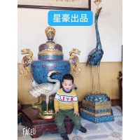 景泰蓝工厂 景泰蓝工艺品 景泰蓝厂家 景泰蓝家具 景泰蓝工艺 高温烧制而成_图片