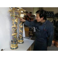 景泰蓝工厂 景泰蓝工艺品 景泰蓝厂家 景泰蓝花瓶 景泰蓝加工定制 景泰蓝家具_图片