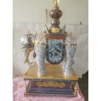 景泰蓝工厂 景泰蓝工艺品 景泰蓝厂家 景泰蓝家具 景泰蓝工艺 高温烧制而成_图片