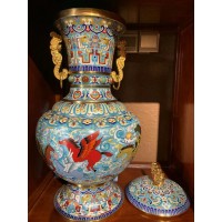 景泰蓝工厂工艺品摆件 景泰蓝厂家 纯手工制作 紫铜胎工艺 高温烧制而成_图片