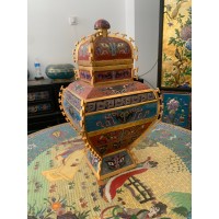 景泰蓝工厂 景泰蓝工艺品 景泰蓝厂家 纯手工制作 紫铜胎工艺 高温烧制而成
