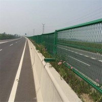 公路防眩网、金属扩张网、浸塑高速公路防眩网厂家直销_图片