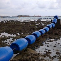 库区拦污漂浮筒大坝前拦垃圾浮球尺寸_图片