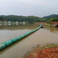 湖面挂网塑料拦污浮球大跨度管式拦污排_图片