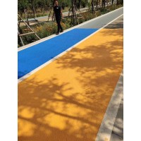 透水地坪罩面剂彩色透水混凝土透水砼路面材料